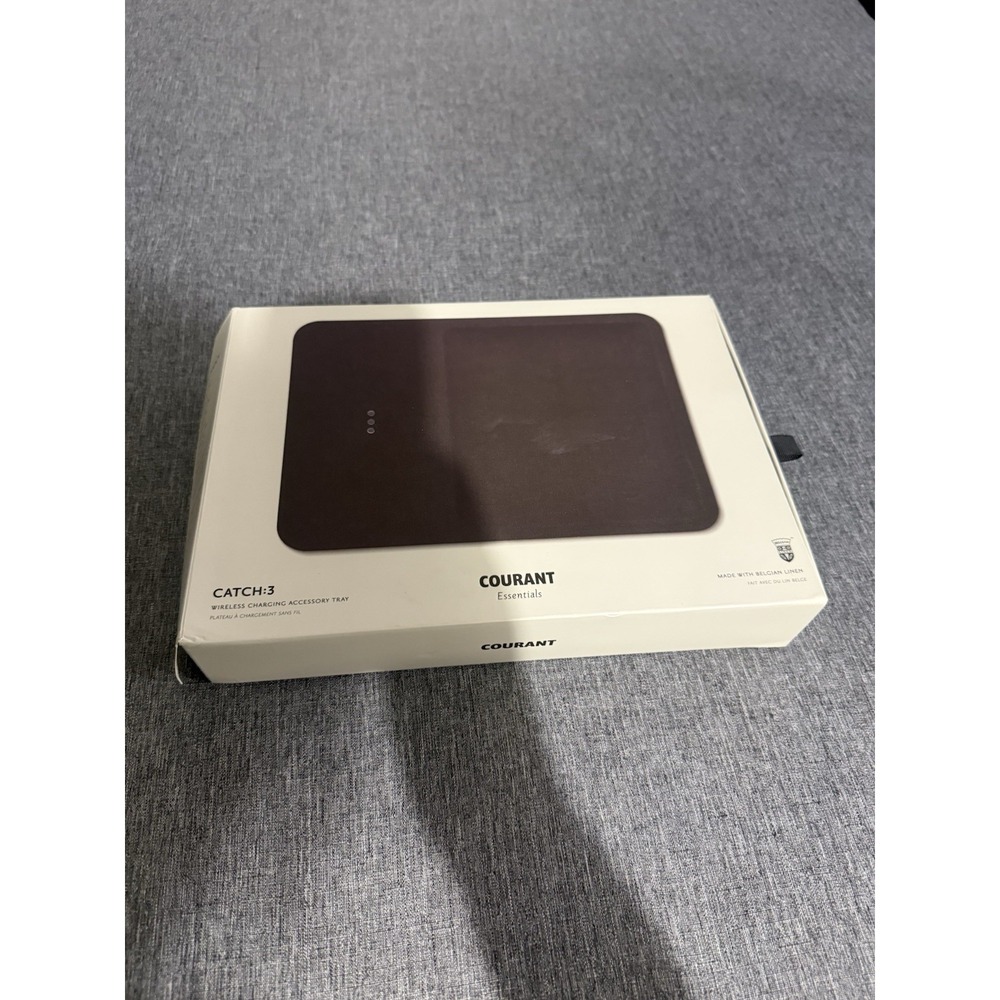 *NEW IN BOX* Courant Essentials Catch: 3 Wireless Charging Accessory Tray Linen